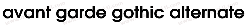 avant garde gothic alternate字体转换
